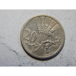 Československo 20 Haléřů 1924 VF č44528 