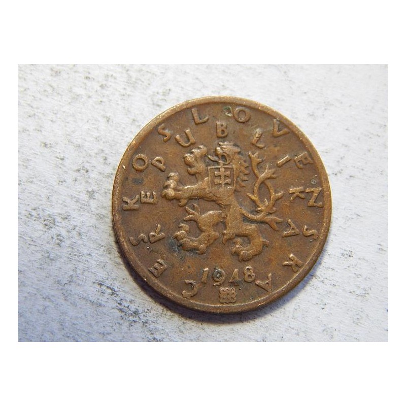 Československo 50 Haléřů 1948 VF č44565 Československo 50 Haléřů 1948 VF č44565