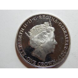 Gibraltar 1 Crown 2017 PROOF č44628 