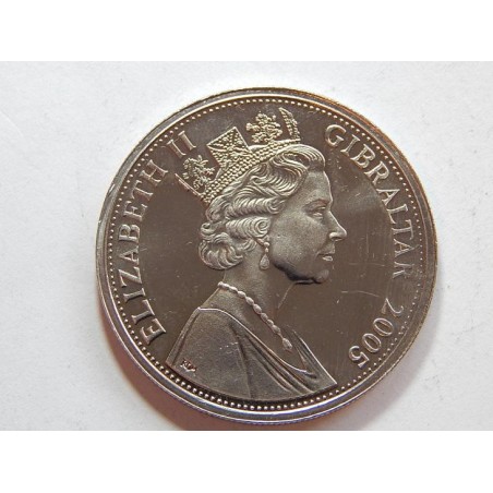 Gibraltar 1 Crown 2005 PROOF č44661 