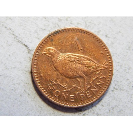Gibraltar 1 Penny 2001 UNC č44592 