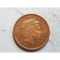 Gibraltar 1 Penny 2001 UNC č44592 