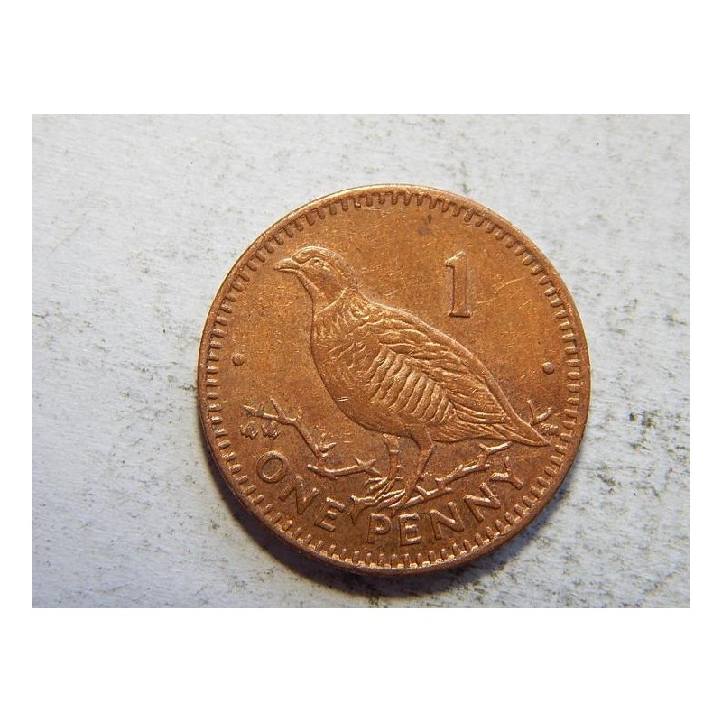 Gibraltar 1 Penny 2001 XF-UNC č44603 Gibraltar 1 Penny 2001 XF-UNC č44603