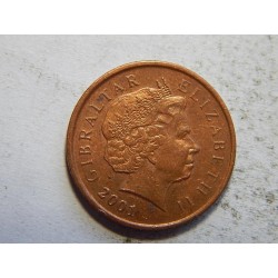 Gibraltar 1 Penny 2001 XF-UNC č44603 