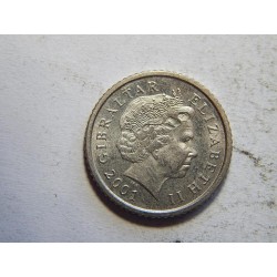 Gibraltar 5 Pence 2001 UNC č44599 