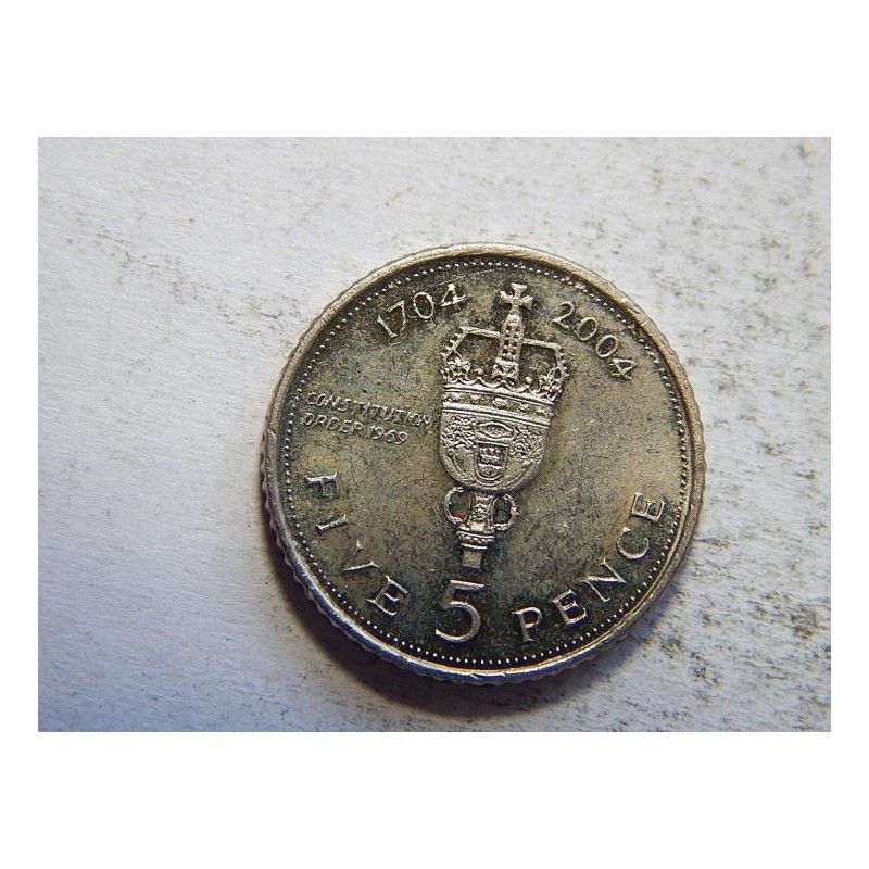 Gibraltar 5 Pence 2004 UNC č44608 Gibraltar 5 Pence 2004 UNC č44608