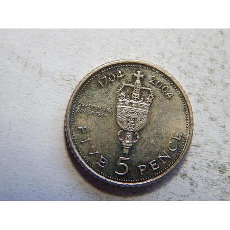 Gibraltar 5 Pence 2004 UNC č44608 
