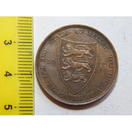 Jersey 1⁄24 Shilling 1911 RRR UNC č44689  