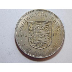 Jersey 5 Shillings 1966 UNC č44655 