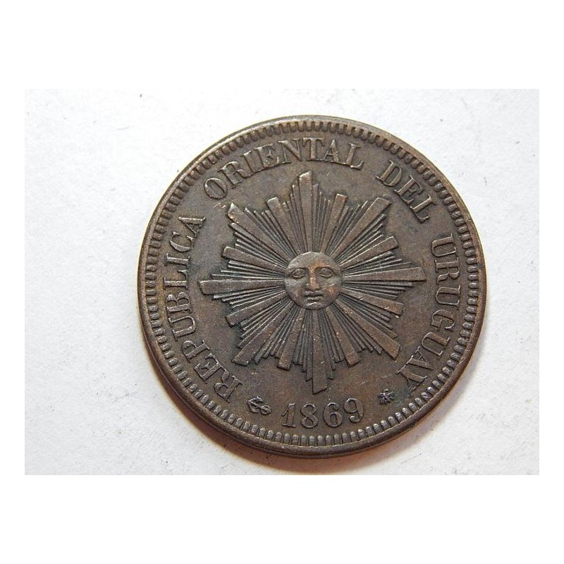 Peru 2 Centesimos 1869 UNC č44684 Peru 2 Centesimos 1869 UNC č44684