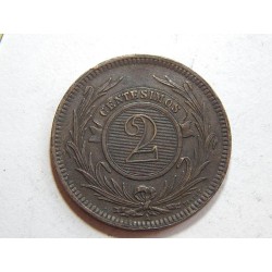 Peru 2 Centesimos 1869 UNC č44684 