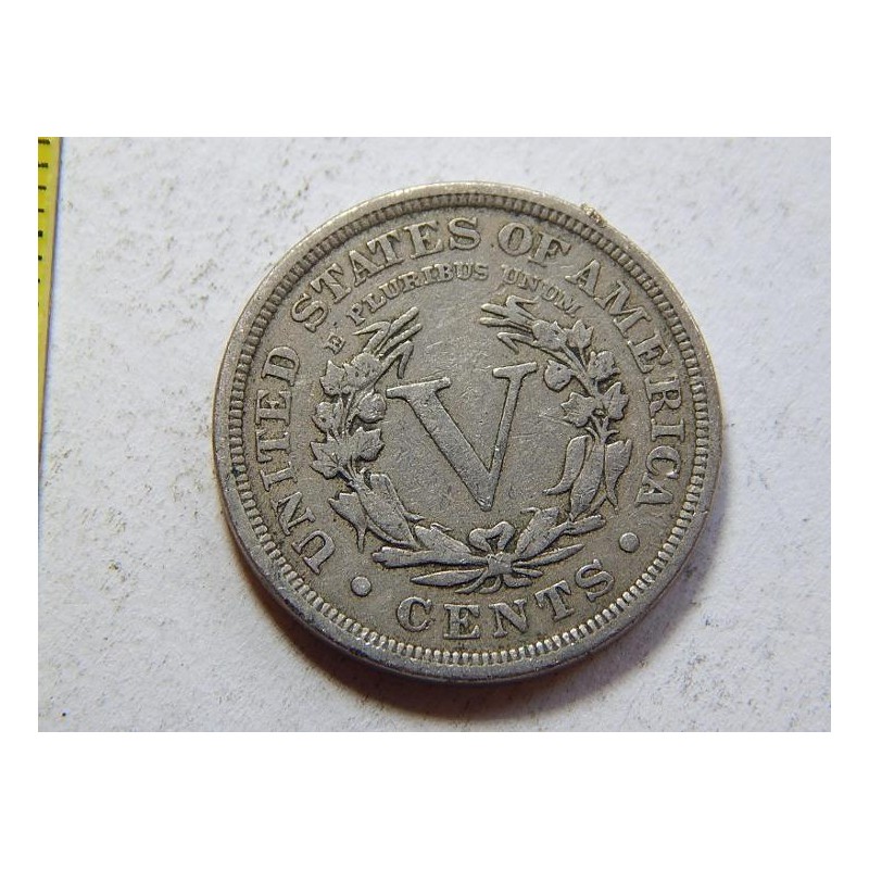 USA 5 Cents 1903 XF č44717 USA 5 Cents 1903 XF č44717