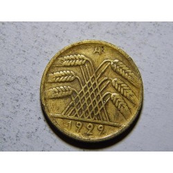 Německo Výmarsko 10 Reichspfennig 1929A F-VF č30498