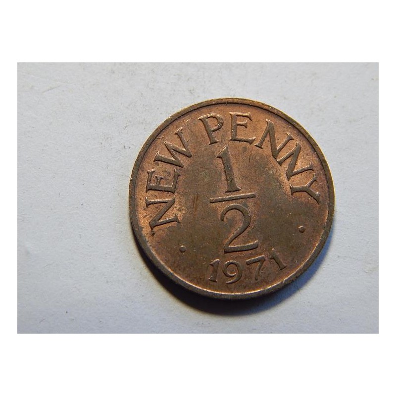 Guernsey ½ Penny 1971 XF č38598 Guernsey ½ Penny 1971 XF č38598