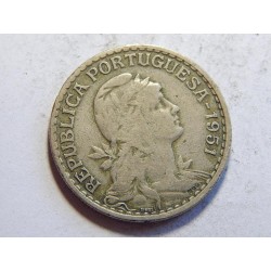 Portugalsko 1 Escudo 1951 VF-XF č38147 