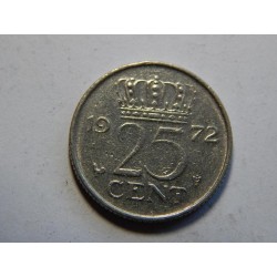 Nizozemí 25 Cetns 1972 XF č38583 