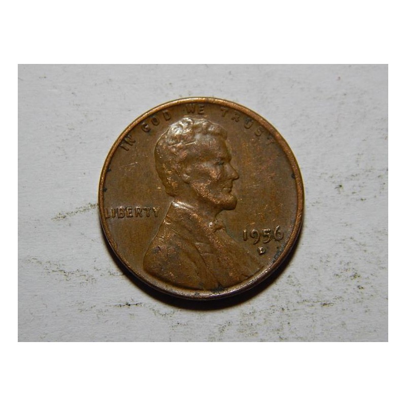 USA 1 Cent 1956D XF č28063 USA 1 Cent 1956D XF č28063