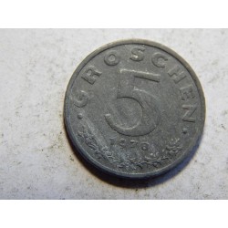 Rakousko 5 Groschen 1978 R XF-UNC č38635
