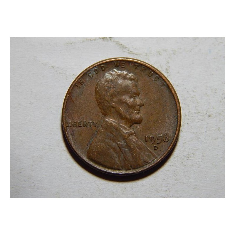 USA 1 Cent 1956D XF č28043 USA 1 Cent 1956D XF č28043