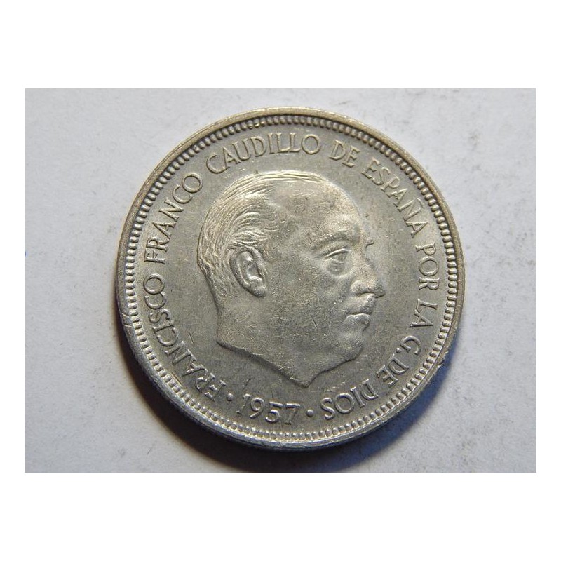 Španělsko 5 Ptas 1957(58) XF č38620 Španělsko 5 Ptas 1957(58) XF č38620