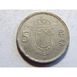 Španělsko 5 Ptas 1983 XF č38127 
