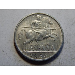 Španělsko 10 Cents 1953 XF-UNC č38110 