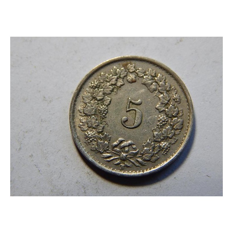 Švýcarsko 5 Rappen 1943 XF č39075 Švýcarsko 5 Rappen 1943 XF č39075