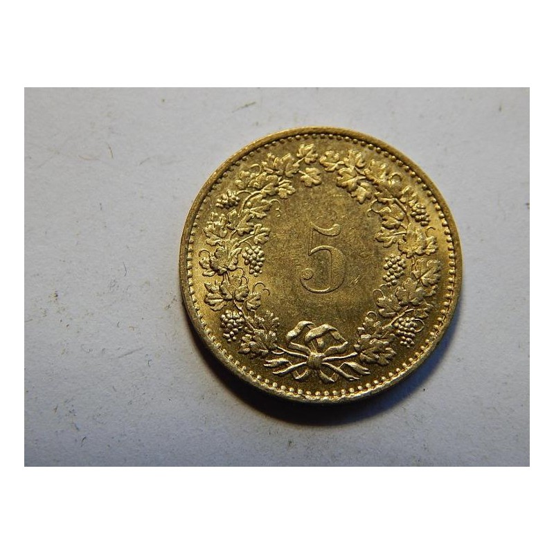 Švýcarsko 5 Rappen 1981 XF č38581 Švýcarsko 5 Rappen 1981 XF č38581