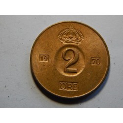 Švédsko 2 Öre 1970 U XF č38589 