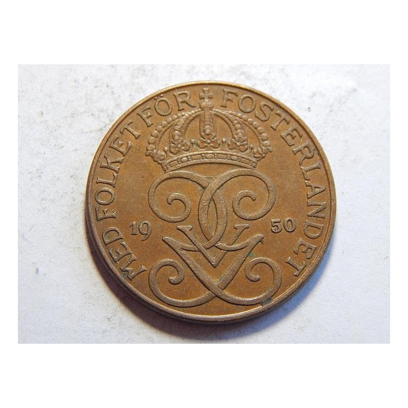Švédsko 5 Öre 1950 XF č37854 Švédsko 5 Öre 1950 XF č37854