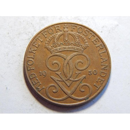 Švédsko 5 Öre 1950 XF č37854 