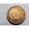 USA 1 Cent 1904 indián VF č39002 