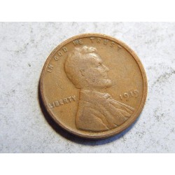 USA 1 Cent 1919 VF č38672 