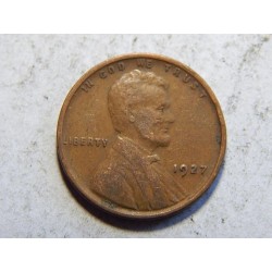 USA 1 Cent 1927 XF č38677 