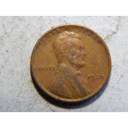 USA 1 Cent 1936 VF č38990 