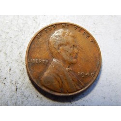 USA 1 Cent 1940 XF č39037 