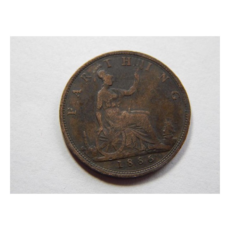 Anglie 1 Farthing 1886 XF-UNC č31533 Anglie 1 Farthing 1886 XF-UNC č31533