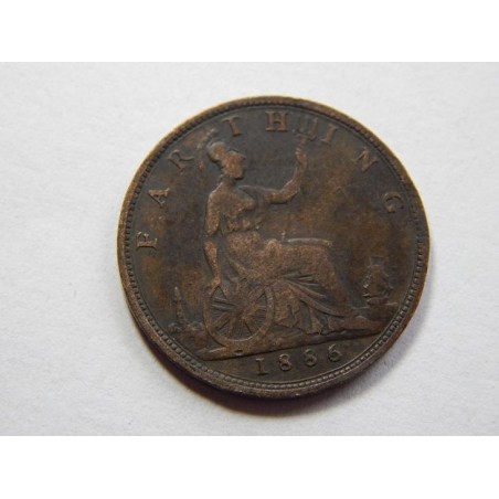 Anglie 1 Farthing 1886 XF-UNC č31533 