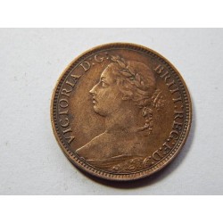 Anglie 1 Farthing 1891 XF-UNC č31577 