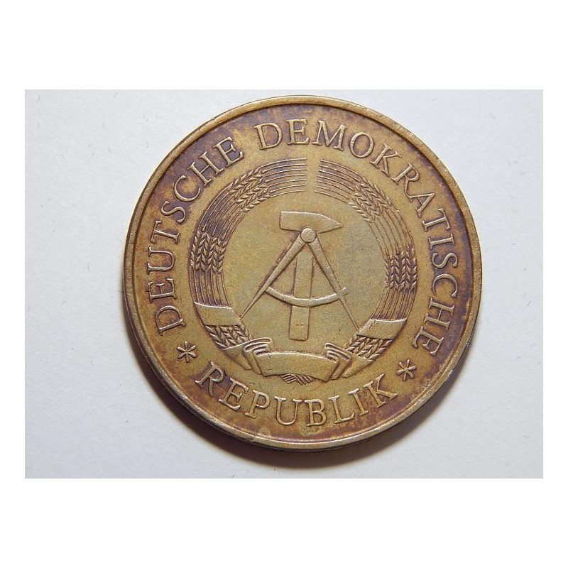 Německo DDR 5 Mark 1969 XX Jahre DDR UNC č28966 Německo DDR 5 Mark 1969 XX Jahre DDR UNC č28966