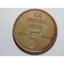 Německo DDR 5 Mark 1969 XX Jahre DDR UNC č28966