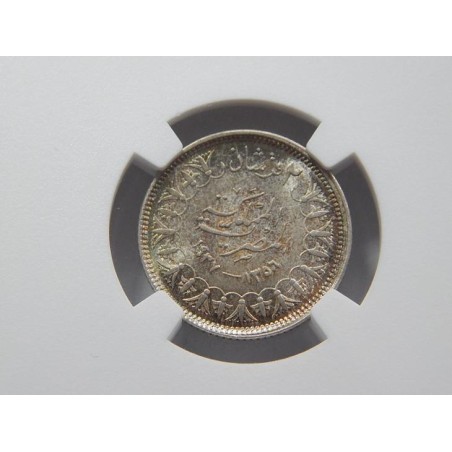 Egypt 2 Piastres 1937 Ag NGC MS63 ččŠU004 (