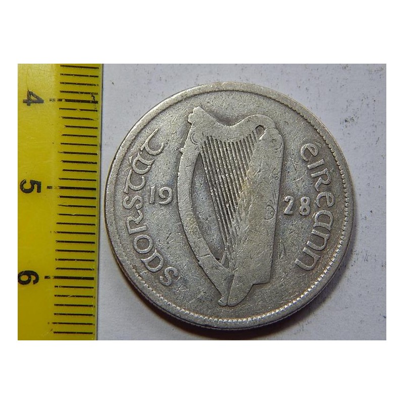 Irsko 1 Florin 1928 Ag VF č32198 Irsko 1 Florin 1928 Ag VF č32198
