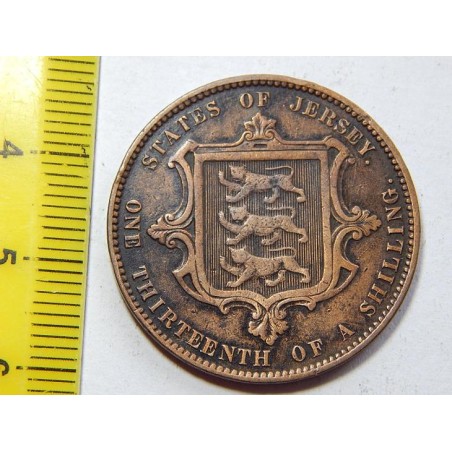 Jersey 1⁄13 Shilling 1871 RR XF č32193 
