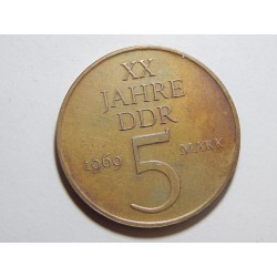 Německo DDR 5 Mark 1969 XX Jahre DDR UNC č28956