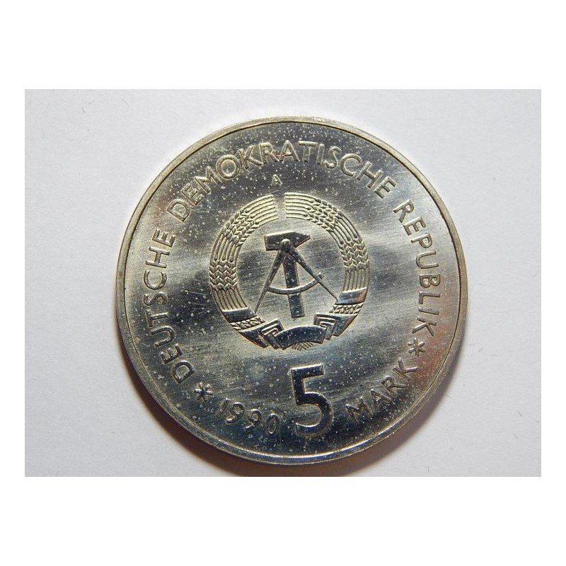 Německo DDR 5 Mark 1990 A Zeughaus UNC č29120 Německo DDR 5 Mark 1990 A Zeughaus UNC č29120