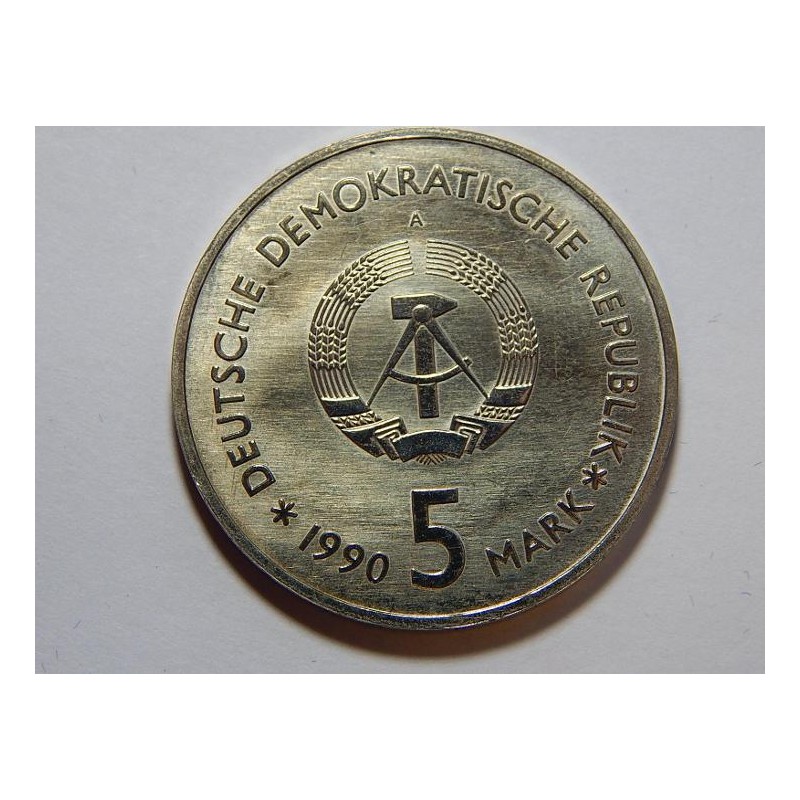 Německo DDR 5 Mark 1990 A Zeughaus UNC č29101 Německo DDR 5 Mark 1990 A Zeughaus UNC č29101