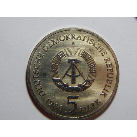Německo DDR 5 Mark 1989 A Marien Kirche UNC č28931