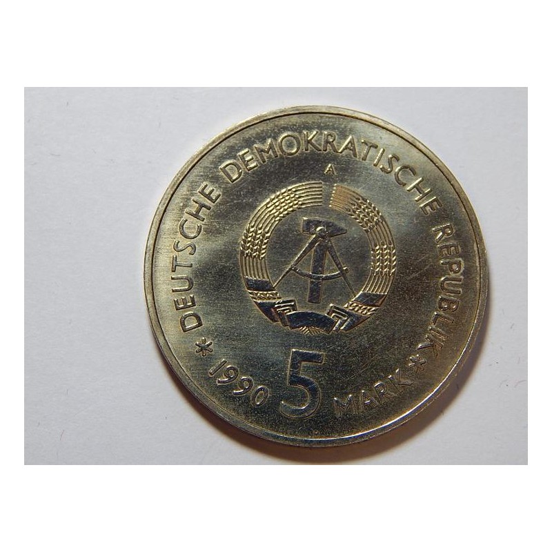 Německo DDR 5 Mark 1990 A Zeughaus UNC č29083 Německo DDR 5 Mark 1990 A Zeughaus UNC č29083