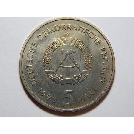 Německo DDR 5 Mark 1990 A 500 Jahre Postwerssen UNC č28831